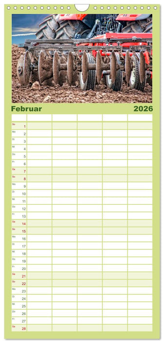 Landwirtschaft - Hightech und Handarbeit (CALVENDO Familienplaner 2026)