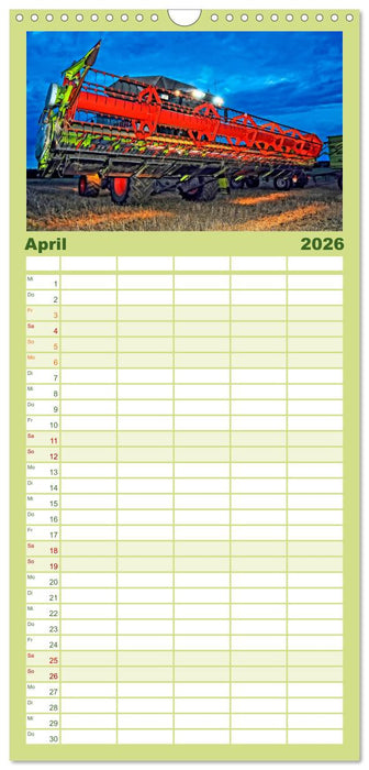 Landwirtschaft - Hightech und Handarbeit (CALVENDO Familienplaner 2026)