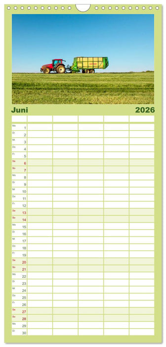 Landwirtschaft - Hightech und Handarbeit (CALVENDO Familienplaner 2026)