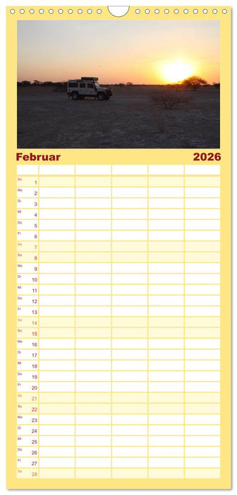 Land Rover Defender - Unterwegs in Afrika (CALVENDO Familienplaner 2026)