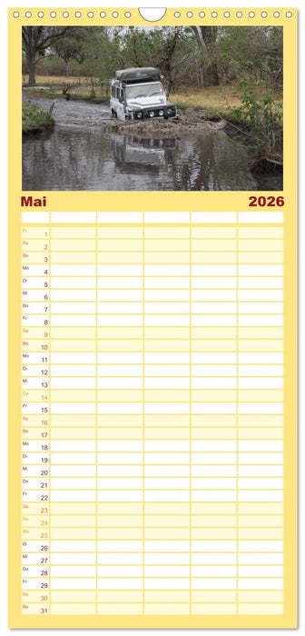 Land Rover Defender - Unterwegs in Afrika (CALVENDO Familienplaner 2026)