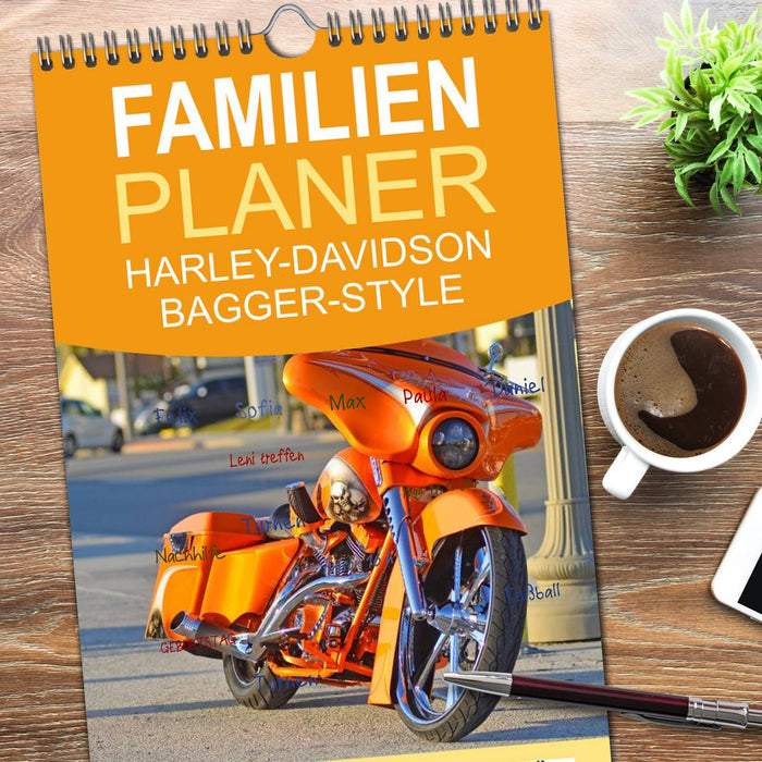 BEST OF HARLEY-DAVIDSON BAGGER-STYLE (CALVENDO Familienplaner 2026)