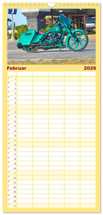 BEST OF HARLEY-DAVIDSON BAGGER-STYLE (CALVENDO Familienplaner 2026)