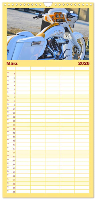 BEST OF HARLEY-DAVIDSON BAGGER-STYLE (CALVENDO Familienplaner 2026)