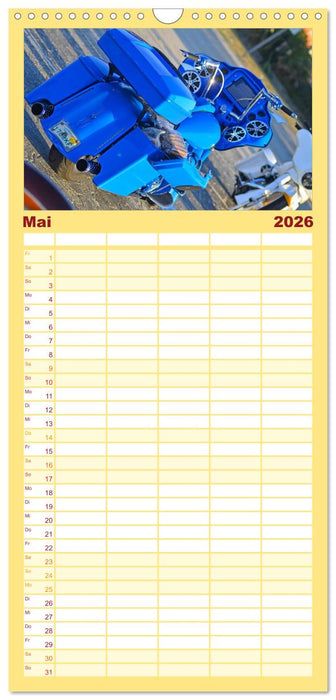 BEST OF HARLEY-DAVIDSON BAGGER-STYLE (CALVENDO Familienplaner 2026)