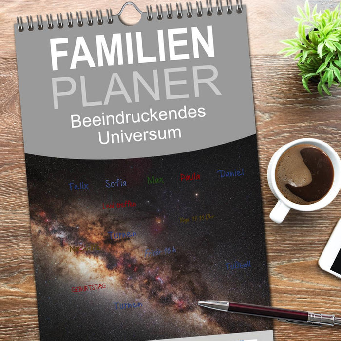 Beeindruckendes Universum (CALVENDO Familienplaner 2026)