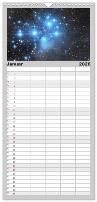 Beeindruckendes Universum (CALVENDO Familienplaner 2026)