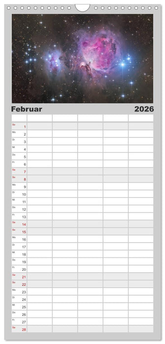 Beeindruckendes Universum (CALVENDO Familienplaner 2026)