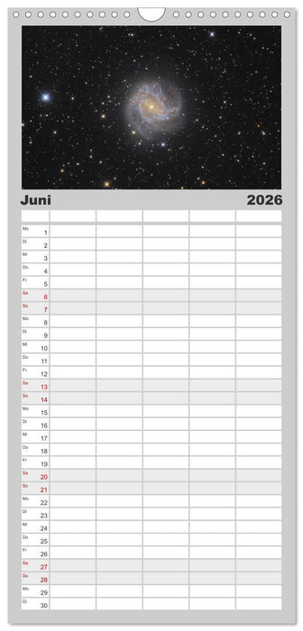 Beeindruckendes Universum (CALVENDO Familienplaner 2026)