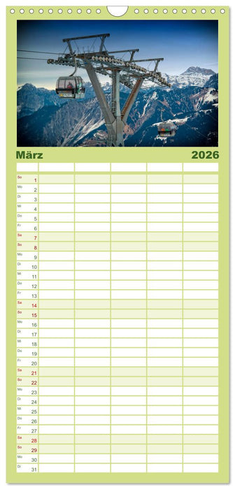 Abenteuer Seilbahn (CALVENDO Familienplaner 2026)
