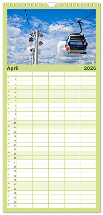 Abenteuer Seilbahn (CALVENDO Familienplaner 2026)