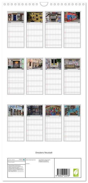 Dresdens Neustadt (CALVENDO Familienplaner 2026)