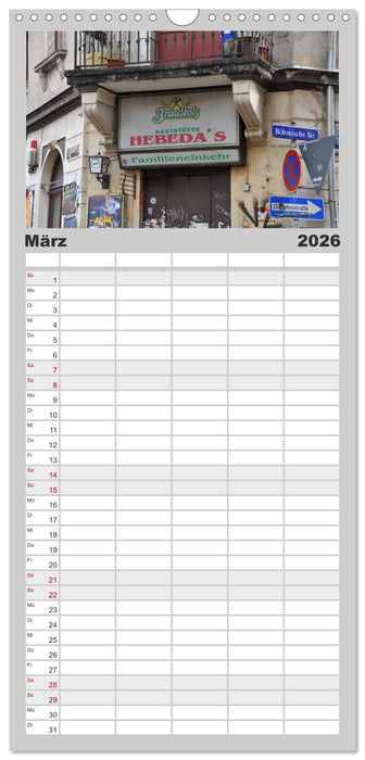 Dresdens Neustadt (CALVENDO Familienplaner 2026)