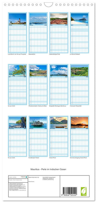 Mauritius - Perle im Indischen Ozean (CALVENDO Familienplaner 2026)