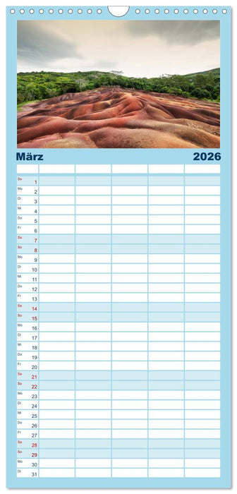 Mauritius - Perle im Indischen Ozean (CALVENDO Familienplaner 2026)