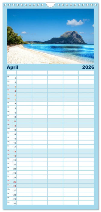Mauritius - Perle im Indischen Ozean (CALVENDO Familienplaner 2026)