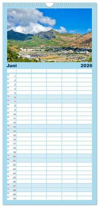 Mauritius - Perle im Indischen Ozean (CALVENDO Familienplaner 2026)