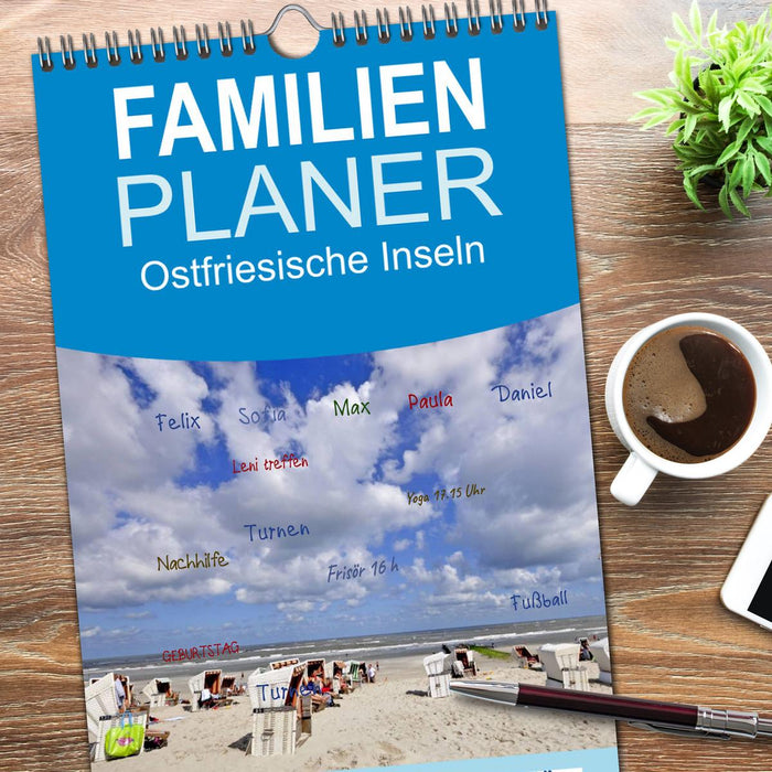 Ostfriesische Inseln (CALVENDO Familienplaner 2026)
