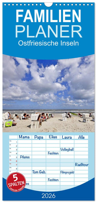 Ostfriesische Inseln (CALVENDO Familienplaner 2026)