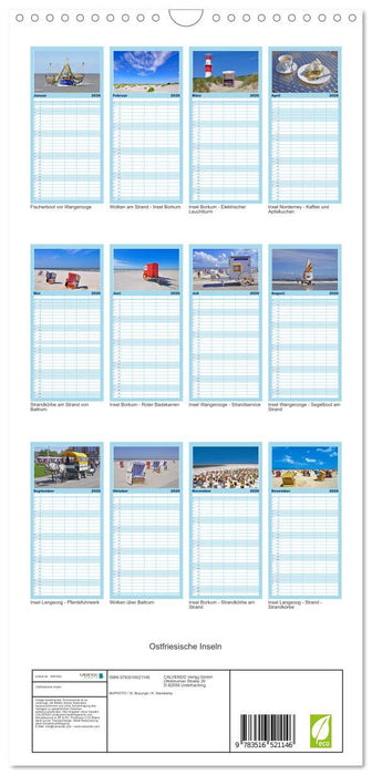 Ostfriesische Inseln (CALVENDO Familienplaner 2026)