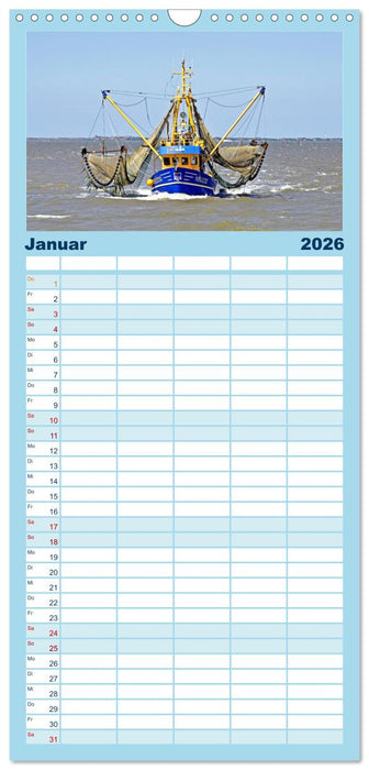 Ostfriesische Inseln (CALVENDO Familienplaner 2026)