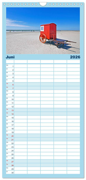 Ostfriesische Inseln (CALVENDO Familienplaner 2026)