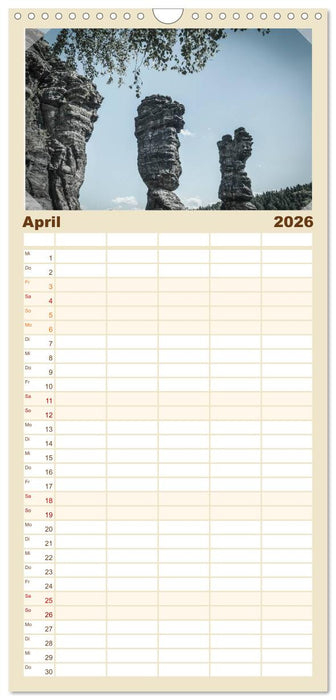 Sächsische Schweiz (CALVENDO Familienplaner 2026)