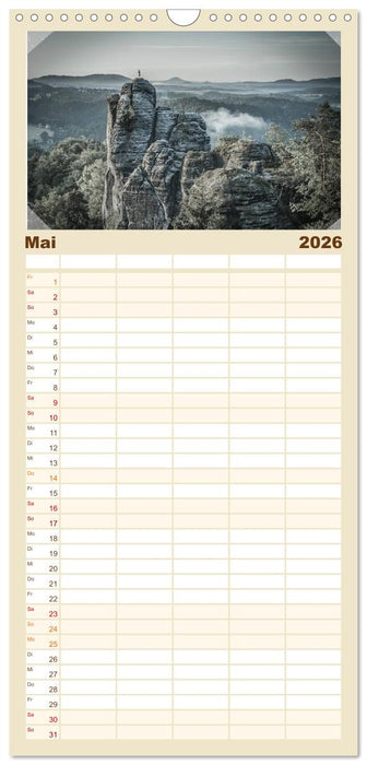 Sächsische Schweiz (CALVENDO Familienplaner 2026)