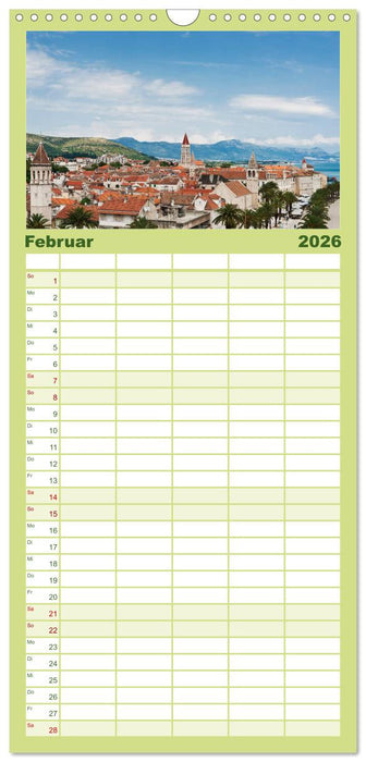 Kroatien, Terminplaner (CALVENDO Familienplaner 2026)