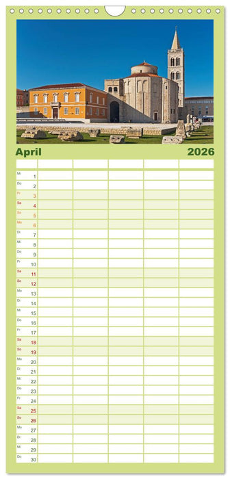 Kroatien, Terminplaner (CALVENDO Familienplaner 2026)