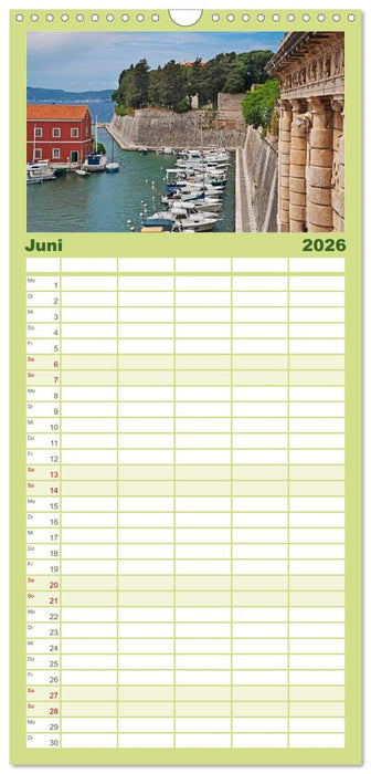 Kroatien, Terminplaner (CALVENDO Familienplaner 2026)