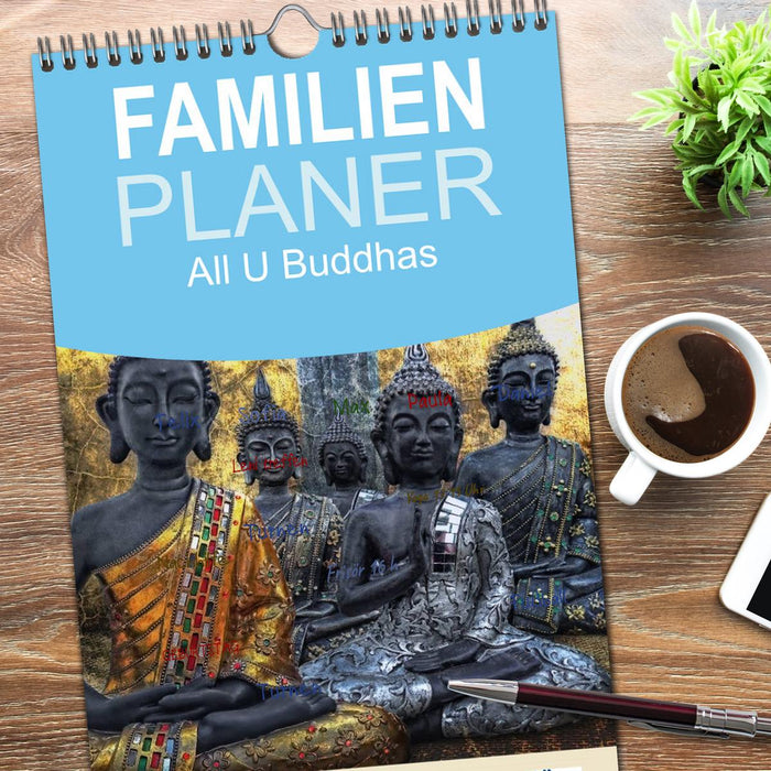 All U Buddhas (CALVENDO Familienplaner 2026)