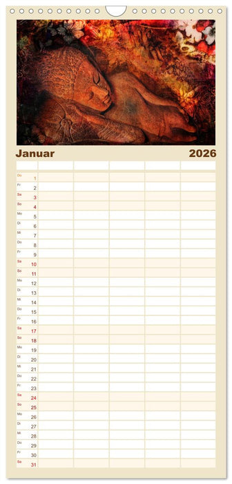 All U Buddhas (CALVENDO Familienplaner 2026)