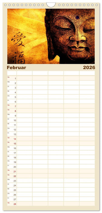 All U Buddhas (CALVENDO Familienplaner 2026)