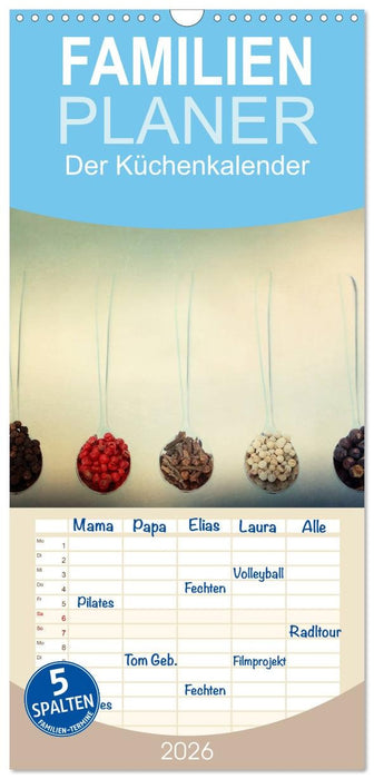 Der Küchenkalender (CALVENDO Familienplaner 2026)