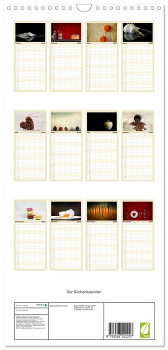 Der Küchenkalender (CALVENDO Familienplaner 2026)