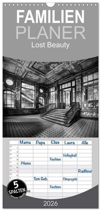 Lost Beauty (CALVENDO Familienplaner 2026)