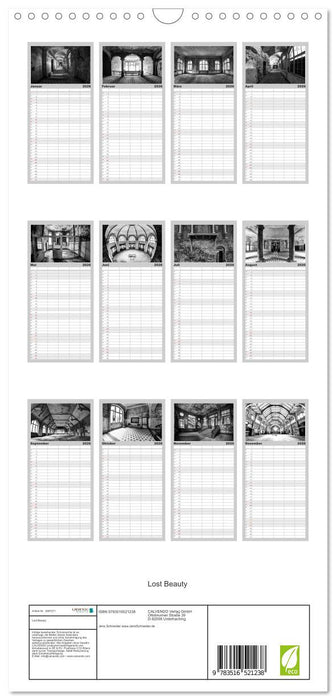 Lost Beauty (CALVENDO Familienplaner 2026)