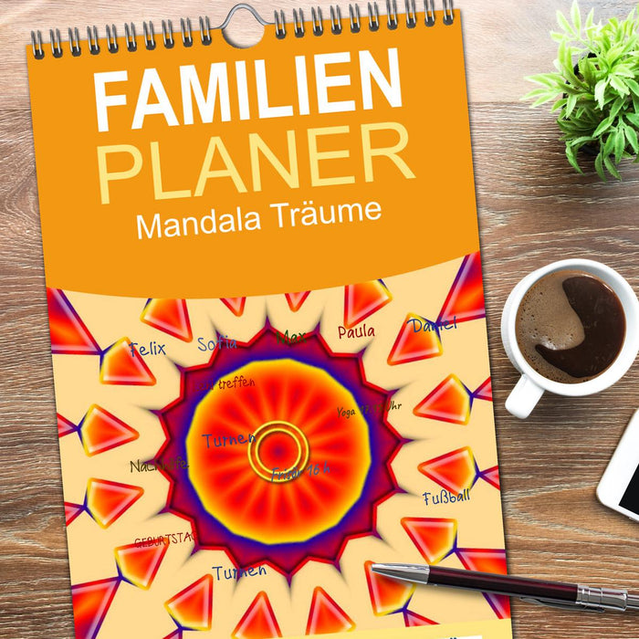Mandala Träume (CALVENDO Familienplaner 2026)