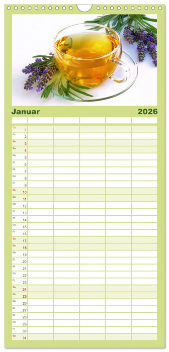 Arzneipflanzen (CALVENDO Familienplaner 2026)