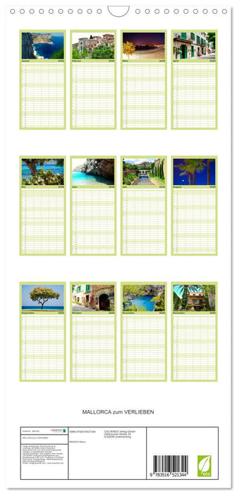 MALLORCA zum VERLIEBEN (CALVENDO Familienplaner 2026)