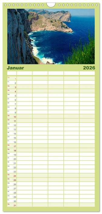 MALLORCA zum VERLIEBEN (CALVENDO Familienplaner 2026)