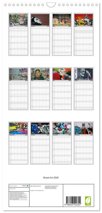 Street-Art 2026 (CALVENDO Familienplaner 2026)