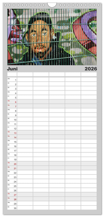 Street-Art 2026 (CALVENDO Familienplaner 2026)