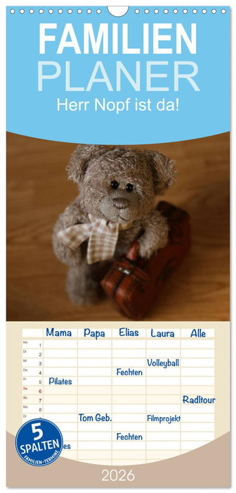Herr Nopf ist da! (CALVENDO Familienplaner 2026)
