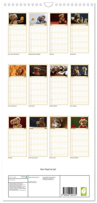 Herr Nopf ist da! (CALVENDO Familienplaner 2026)