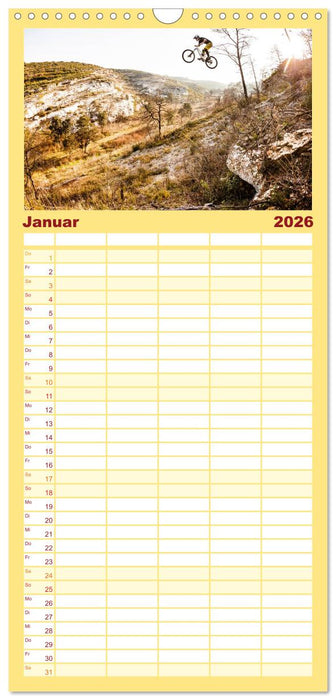 Mountain Bike 2026 by Stef. Candé (CALVENDO Familienplaner 2026)