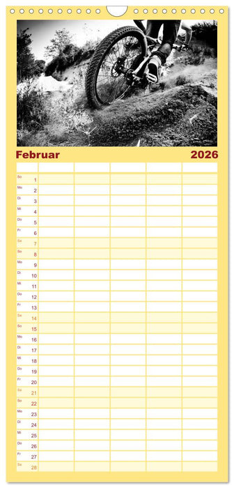 Mountain Bike 2026 by Stef. Candé (CALVENDO Familienplaner 2026)