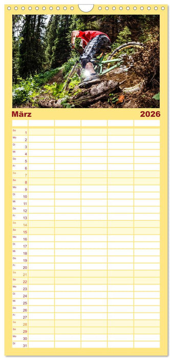 Mountain Bike 2026 by Stef. Candé (CALVENDO Familienplaner 2026)