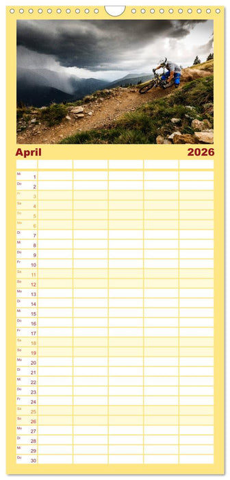 Mountain Bike 2026 by Stef. Candé (CALVENDO Familienplaner 2026)